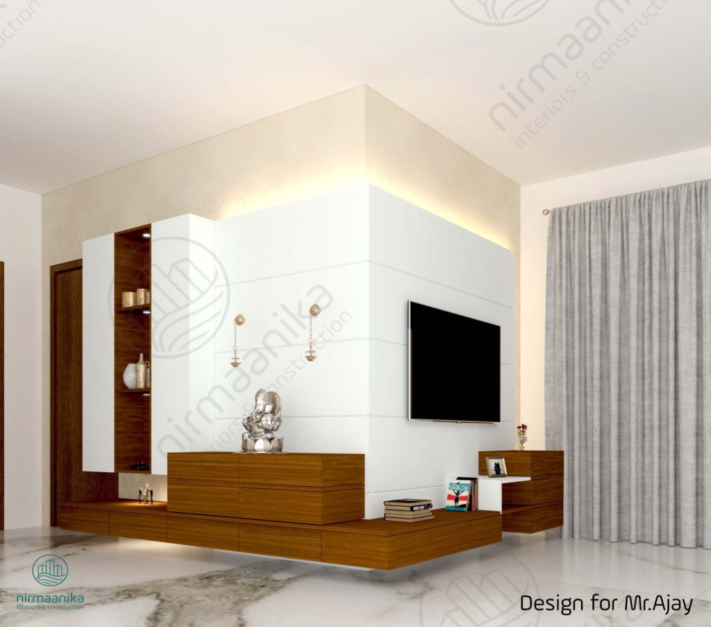pooja and living room designs
